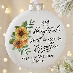 Beautiful Soul Personalized Deluxe Photo Ornament- 4quot; 3D Disc- 1 Sided - 44794-D