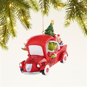 Grinch in Red Truck Jim Shore Christmas Ornament - Hooked on Ornaments