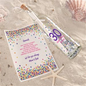 Birthday Confetti Personalized Letter In A Bottle - 44813