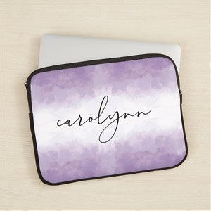 Pastel Watercolor Name Personalized 13 Laptop Sleeve - 44836