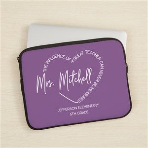A Great Teacher Personalized 13quot; Laptop Sleeve - 44867