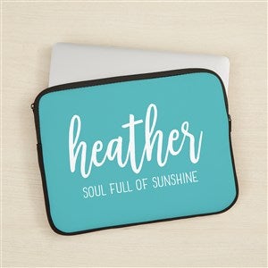 Scripty Style Personalized 13quot; Laptop Sleeve - 44874