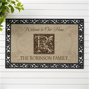 Personalized Doormat - Family is Forever with Monogram - 20x35 - 4489-M