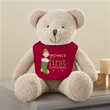 Babys First Christmas Character Personalized Plush Teddy Bear - 44907