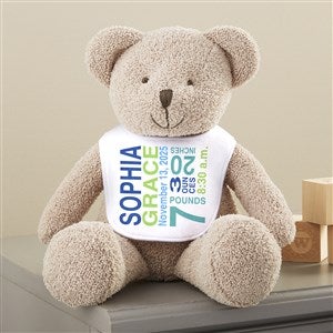 All About Baby Personalized Plush Teddy Bear - 44911