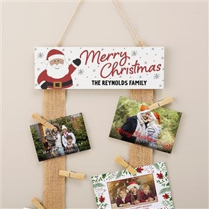 Santa Personalized Christmas Card Holder - 44926