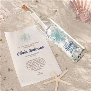 Let Your Dreams Set Sail Personalized Graduation Letter In A Bottle - 44934