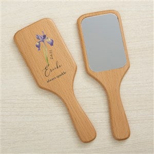 Birth Month Personalized Wooden Hand Mirror - 44956-M