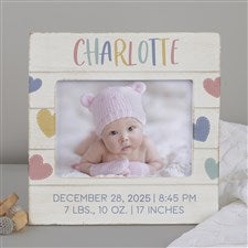 Hi Little One Personalized Baby Shiplap Frame- 5x7 Horizontal - 44967-5x7H