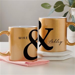 You  I Forever Personalized 11 oz. Gold Glitter Coffee Mug - 45209-G