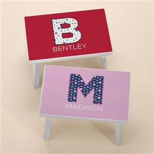 Pop Pattern Personalized Kids Step Stool - 45262