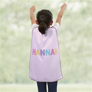 Girls Colorful Name Personalized Kids Cape - 45292