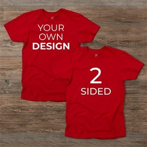 Family Reunion Design Your Own 2 Sided Hanes® Adult T-Shirt- Red - 45305-DBS-R