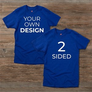 Family Reunion Design Your Own 2 Sided Hanes® Adult T-Shirt- Royal Blue - 45305-DBS-RB