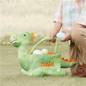 Plush dinosaur easter basket online