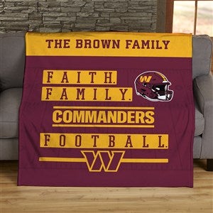 NFL Faith  Family Washington Football Team 50x60 Lightweight Fleece Blanket - 45370-LF