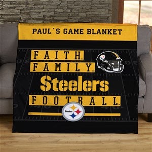 NFL Faith  Family Pittsburgh Steelers 50x60 Plush Fleece Blanket - 45372-F