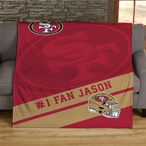 NFL Corner Logo San Francisco 49ers 50x60 Lightweight Fleece Blanket - 45438-LF