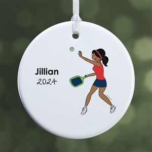 philoSophies® Pickleball Personalized Ornament-2.85 Glossy - 1 Sided - 45524-1