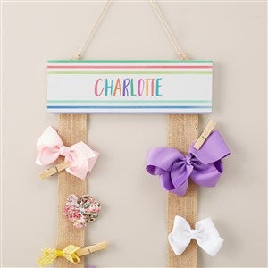 Watercolor Brights Personalized Bow Holder - 45560