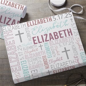 Religious Repeating Name Personalized Paper Roll - 6ft Roll - 45571-R