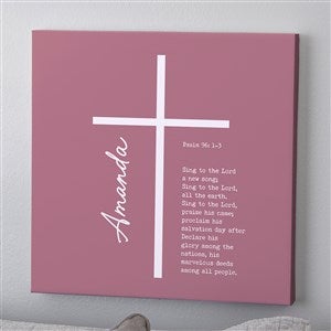 Religious Verse Personalized Canvas Print - 20quot; x 20quot; - 45593-20x20