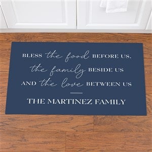 Bless the Food Before Us Personalized Kitchen Mat- 18x27 - 45599