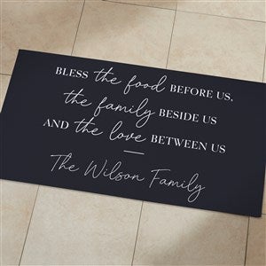 Bless the Food Before Us Personalized Kitchen Mat- 24x48 - 45599-O