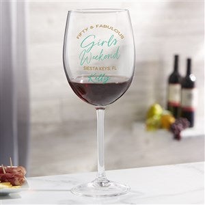 Girls Trip Personalized Red Wine Glass - 45610-R