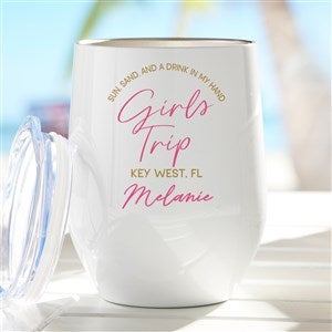 Girls Trip Personalized Stainless Insulated Wine Cup - 45613