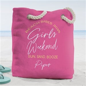 Girls Trip Personalized Terry Cloth Beach Bag- Large - 45619-L