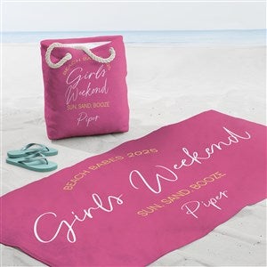 Girls Trip Personalized 35x72 Beach Towel - 45620-L