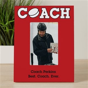 Coach Personalized 4x6 Tabletop Frame- Vertical - 45648-TV