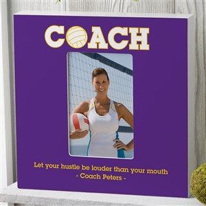 Coach Personalized 4x6 Box Frame- Vertical - 45648-BV