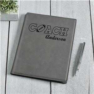 Coach Personalized Junior Padfolio- Charcoal - 45649-C