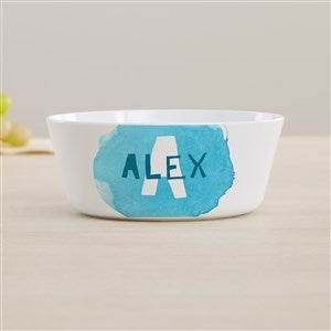 Watercolor Name Personalized Kids Bowl - 45700-B