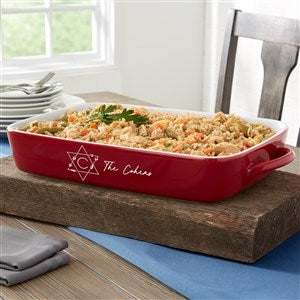 Passover Personalized Casserole Baking Dish- Red - 45760R-C