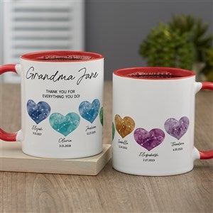 Birthstone Constellations Personalized Coffee Mug - Red - 45882-R