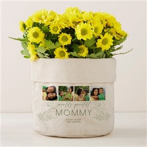 Her Memories Photo Collage Personalized Canvas Flower Planter - Small - 45887-S