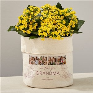 Her Memories Photo Collage Personalized Canvas Flower Planter - Large - 45887