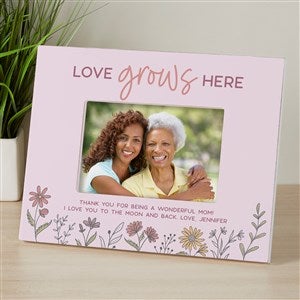 Love Blooms Here Personalized Picture Frame - 4x6 Horizontal - 45890-H