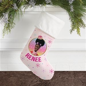 Merry  Bright Barbie™ Personalized Ivory Christmas Stockings - 46010-I