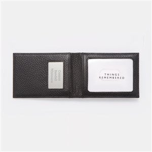 Engraved Leather Magnet Wallet  Money Clip - 46088