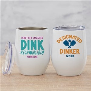 Pickleball Personalized Stainless Insulated Wine Cup - 46282