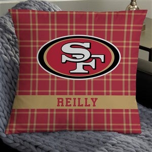 NFL San Francisco 49ers Personalized 18quot; Throw Pillow - 46334-L