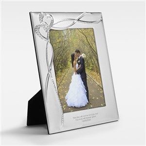 Engraved Intertwined Heart 8x10quot; Picture Frame - 46340