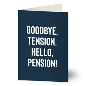 Retirement Expressions Personalized Greeting Card - 46353