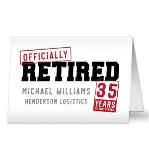 Officially Retired Personalized Greeting Card - 46355