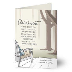 Embrace The Future Personalized Greeting Card - 46358