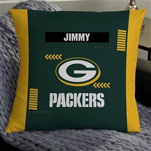 NFL Green Bay Packers Classic Personalized 18quot; Throw Pillow - 46462-L